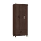 Guarda-Roupa Solteiro Prince 3 PT 1 GV Café