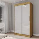 Guarda-Roupa Solteiro Sirius 2 Portas 2 Gavetas Flex Marrocos/Off White - Panorama Móveis