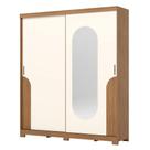 Guarda Roupa Solteiro Talles 2 Portas Nature Off White - Henn