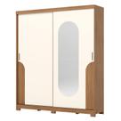 Guarda Roupa Solteiro Talles 2 Portas Nature Off White Henn