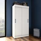 Guarda-Roupa Solteiro Texas 2PT Branco