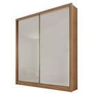 Guarda Roupa Solteiro Toledo 2 Portas 3 Gavetas Cumaru 25 Fendi Com Nicho - Novo Horizonte