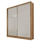 Guarda Roupa Solteiro Toledo 2 Portas 3 Gavetas Cumaru 25 Fendi Novo Horizonte