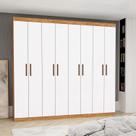 Guarda-roupa Stanley 8 Portas 4 gavetas Guarda-roupa Stanley 8 Portas 4 gavetas