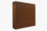Guarda roupa ubatuba solteiro com divisorias internas 6 portas 3 gavetas 100% mdf