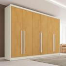 Guarda Roupa Valência 6 Postas 6 Gavetas MDF OFF/PEROBA Made Marques