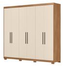 Guarda Roupa Venice 6 Portas, 4 Gavetas e 3 Cabideiros com Pés - Demóbile