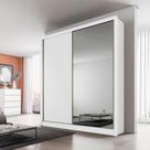 Guarda-Roupa Virtus 1600 Com 1 Porta Espelho Peliculado 2 Portas e 3 Gavetas