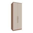 Guarda Roupas 2 Portas Com Colmeia 841mm Setiba Plus Rimo Carvalho/Off White Guarda Roupas 2 Portas Com Colmeia 841mm Setiba Plus Rimo Carvalho/Off White