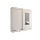 Guarda Roupas 2 Portas de Correr (1 c/ Espelho) e 8 Gavetas Ilheus Branco - Panan