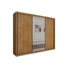 Guarda Roupas 3 Portas de Correr e 6 Gavetas c/ Espelho Paradizzo Gold Cumaru - Novo Horizonte Guarda Roupas 3 Portas de Correr e 6 Gavetas c/ Espelho Paradizzo Gold Cumaru - Novo Horizonte