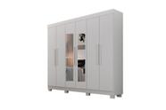 Guarda-Roupas 6 Portas 2 Gavetas Delta com Espelho