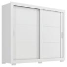 Guarda Roupas Casal 2 Portas De Correr 4 Gavetas Titanium Zanzini Branco