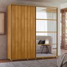 Guarda Roupas Casal 2 Portas de Correr com Espelhos 230cm Monet Linha Espazzo Madetec