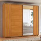 Guarda Roupas Casal 2 portas de Correr com Espelhos 280cm Dali Linha Espazzo Madetec