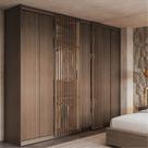 Guarda Roupas Casal 270cm Seringal c/LED CabeCasa MadeiraOriginals Marrom/Nogal