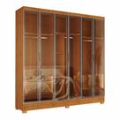 Guarda Roupas Casal 6 Portas Reflecta com Led 4 Gavetas Mavie