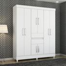 Guarda Roupas Casal 8 Portas 2 Gavetas com Espelho Munique Demóbile