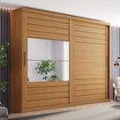 Guarda-Roupas Casal com Espelho 100% MDF Cayman