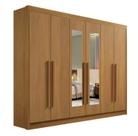 Guarda Roupas Casal Da Vinci Plus 6Pts com Espelho 100% MDF DDoro Móveis Guarda Roupas Casal Da Vinci Plus 6Pts com Espelho 100% MDF DDoro Móveis
