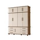 Guarda Roupas Londres 100% Mdf c/ 9 Portas 6 Gavetas Pés Madeira - Luapa - Malbec/Off White Guarda Roupas Londres 100% Mdf c/ 9 Portas 6 Gavetas Pés Madeira - Luapa - Malbec/Off White