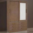 Guarda Roupas Meridian Plus 2Pts 100% MDF DDoro Móveis