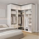 Guarda Roupas Modulado de Canto 6 Peças 6 Portas Jade CabeCasa MadeiraOriginals