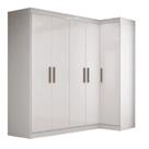 Guarda Roupas Modulado de Canto Madrid com 5 Portas e 2 Gavetas Maxel