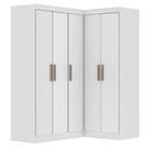 Guarda Roupas Modulado De Canto Madrid Com 5 Portas Maxel Branco