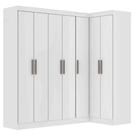 Guarda Roupas Modulado de Canto Madrid com 7 Portas Branco Maxel
