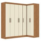Guarda Roupas Modulado de Canto Madrid com 7 Portas Branco Maxel Guarda Roupas Modulado de Canto Madrid com 7 Portas Branco Maxel