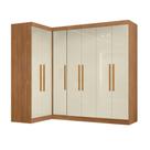 Guarda Roupas Modulado de Canto Madrid com 7 Portas Branco Maxel