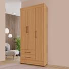 Guarda Roupas Portofino 100 MDF 3 Portas 2 Gavetas