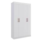 Guarda-roupas Solteiro 4 Portas Multimóveis Cr35216 Branco Branco