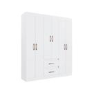 Guarda-roupas Solteiro 6 Portas E 2 Gavetas Multimóveis Cr35210 Branco Guarda-roupas Solteiro 6 Portas E 2 Gavetas Multimóveis Cr35210 Branco