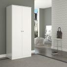 Guarda Roupas Solteiro com 2 Portas 175cm London Menu Móveis Branco