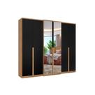Guarda-Roupas Valência Full Glass 6 Portas 4 Gavetas THB