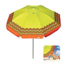Guarda Sol 2,4m Articulado Alumínio Sombreiro Ibiza Praia Piscina Camping Verde Limão - 1600 Tobee