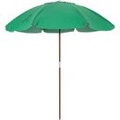 Guarda-Sol Caioba em Bagum e Haste de Madeira 2,40m Verde Bandeira Bel