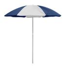 Guarda Sol de Praia Grande Sombreiro Piscina Camping Pesca Aço Pintado 1,80 Metros Com Silvercoating