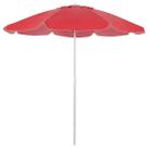 Guarda-Sol em Bagum Haste de Alumínio 1,8m Vermelho 9604 Bel