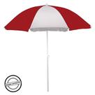 Guarda Sol Grande 1,80 Metros Vermelho e Branco Poliéster FPS50 com Bolsa CASA LYS Guarda Sol Grande 1,80 Metros Vermelho e Branco Poliéster FPS50 com Bolsa CASA LYS