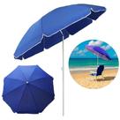 Guarda Sol Guarda-Sol Azul 155CM Poliéster 130G m² Silver Coating Aço Articulável Azul