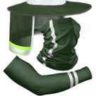Guarda-sol Hard Hat com bandana, mangas de braço SATINIOR (verde)