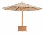 Guarda Sol Ombrelone Gigante 3,50m Redondo Cor Sand Proteção UV