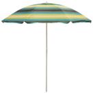 Guarda Sol Praia 2,40 metros Piscina Pesca Camping Verão Verde Importway Iwgs-240-03