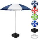 Guarda-Sol Praia Camping Piscina Pescaria 1.8m FPS 70 Poliéster + Base em Polietileno 18L - MOR/BEL