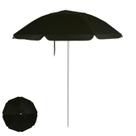 Guarda Sol Premium 2m Bagum Alumínio Reforçado Jardim Piscina Praia Preto - 3829 Mor