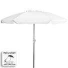 Guarda-Sol Premium Zaka Alumínio 2.5 metros Branco Grande Reforçado