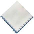Guardanapo 100% Algodão 45x45 C/ Bordado Azul